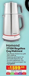 Homend 1710H Royaltea Çay Makinesi image