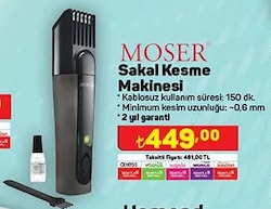 Moser 1031-0460 Sakal Kesme Makinesi image