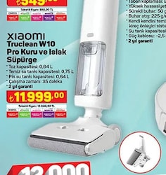 Xiaomi Truclean W10 Pro Kuru ve Islak Süpürge image