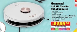 Homend 1283H Alex Pro Robot Süpürge 28 W image