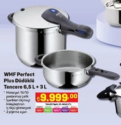 WMF Perfect Düdüklü Tencere 6,5 L+3 L image