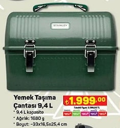 Stanley Yemek Taşıma Çantası 9,4 L image