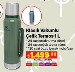 Stanley Klasik Vakumlu Çelik Termos 1 L image