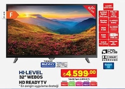 Hi-Level 32 inç Webos HD Ready Tv image