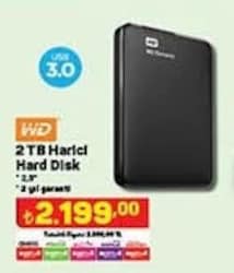 Western Digital 2 TB Harici Hard Disk image