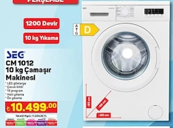 Seg CM 1012 10 kg Çamaşır Makinesi image