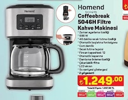 Homend Coffeebreak 5046H Filtre Kahve Makinesi image