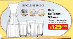 English Home Cam Su Takımı 5 Parça image