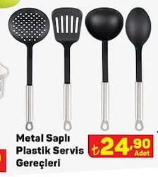 Metal Saplı Plastik Servis Gereçleri image
