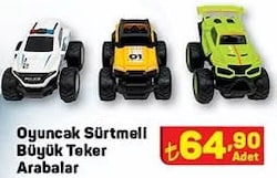 Oyuncak Sürtmeli Büyük Teker Arabalar image