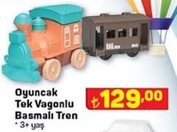 Oyuncak Tek Vagonlu Basmalı Tren image