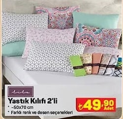 Lila Yastık Kılıfı 50x70 cm 2'li image