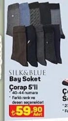 Silk&Blue Bay Soket Çorap 5'li image