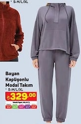 Bayan Kapüşonlu Modal Takım image