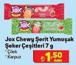 Jox Chewy Şerit Yumuşak Şeker Çeşitleri 7 g image