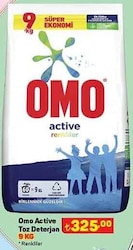 Omo Active Toz Deterjan Renkliler 9 kg image