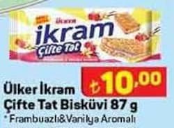 Ülker İkram Çifte Tat Bisküvi 87 g image