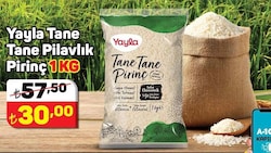Yayla Tane Tane Pilavlık Pirinç 1 kg image