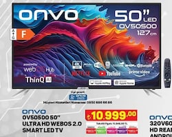 Onvo OV50500 50 inç 127 cm Ultra HD Webos 2.0 Smart Led TV  image