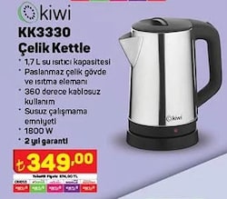 Kiwi KK3330 Çelik Kettle 1800 W  image