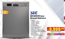 SEG BM 6001X Inox Bulaşık Makinesi  image