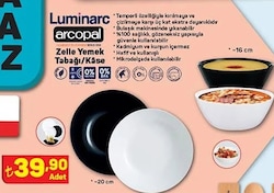 Luminarc Arcopal Zelle 20 cm Yemek Tabağı/16 cm Kase  image