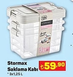 Stormax Saklama Kabı 3x1.25 L image