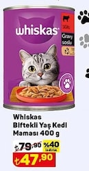 Whiskas Biftekli Yaş Kedi Maması 400 g image