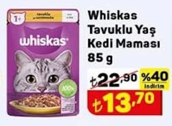 Whiskas Tavuklu Yaş Kedi Maması 85 g image