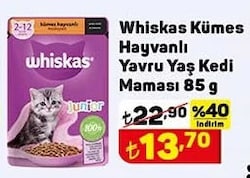 Whiskas Kümes Hayvanlı Yavru Yaş Kedi Maması 85 g image