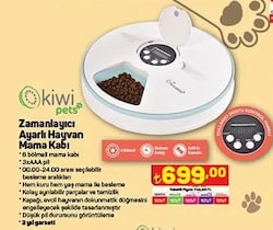 Kiwi Pets Zamanlayıcı Ayarlı Hayvan Mama Kabı image