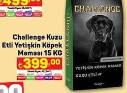 Challenge Kuzu Etli Yetişkin Köpek Maması 15 kg image