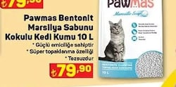 Pawmas Bentonit Marsilya Sabunu Kokulu Kedi Kumu 10 L image