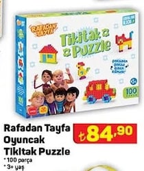 Rafadan Tayfa Oyuncak Tıkitak Puzzle 100 Parça image