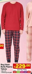 Bay Uzun Kollu Pijama Takımı  image