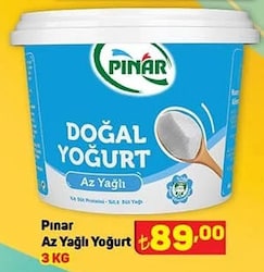 Pınar Az Yağlı Yoğurt 3 kg image