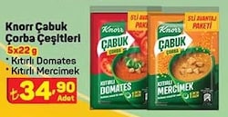 Knorr Çabuk Çorba Çeşitleri 5x22 g image