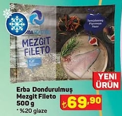 Erba Dondurulmuş Mezgit Fileto 500 g image