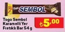 Togo Sembol Karamelli Yer Fıstıklı Bar 54 g image