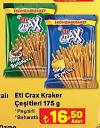 Eti Crax Kraker Çeşitleri 175 g image