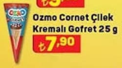 Ozmo Cornet Çilek Kremalı Gofret 25 g image