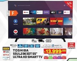 Toshiba 55UL2363DT 55 inç Ultra HD Smart TV image
