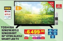 Toshiba 32W2163DT/2 - 32W2263DT 32 inç Uydu Alıcılı Smart Led TV image