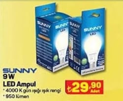 Sunny 9W Led Ampul image