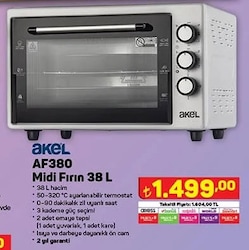 Akel AF380 Midi Fırın 38 L image