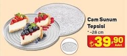 Paşabahçe Cam Sunum Tepsisi 28 cm image