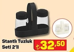 Stantlı Tuzluk Seti 2'li image