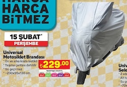 Universal Motosiklet Brandası 230x95x130 cm image