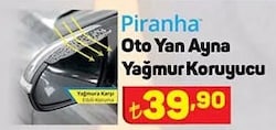 Piranha Oto Yan Ayna Yağmur Koruyucu image