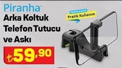 Piranha Arka Koltuk Telefon Tutucu ve Askı image